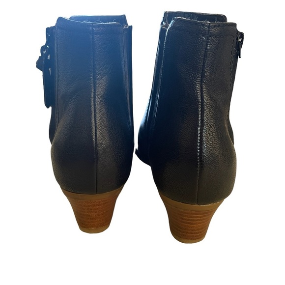 Cole Haan Women’s Hadlyn Black Leather Zip Block Heel Bootie, Size 8.5 - Picture 4 of 13